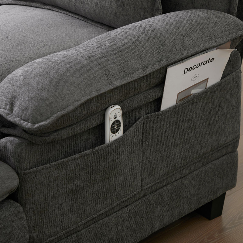 U Shaped Cloud Couch,modern Chenille Ectional Couches With Double Chaise,deep Seat Comfy Sofa Living Room,apartment