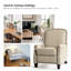 Fauteuil inclinable manuel en cuir véritable Glen Ellyn-1269424363