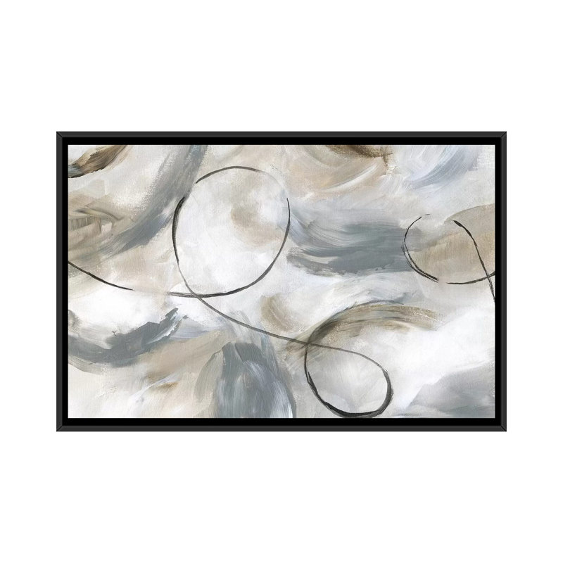 " Staccato " by Nan, 40" H x 60" W x 1.5" D, Black Framed Canvas