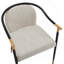 Chaise rembourrée moderne avec accoudoirs en métal-1063664035