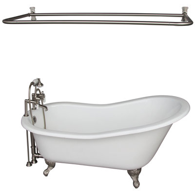 Baignoire de trempage sur pattes en fonte 67 po. X 29 po. Icare