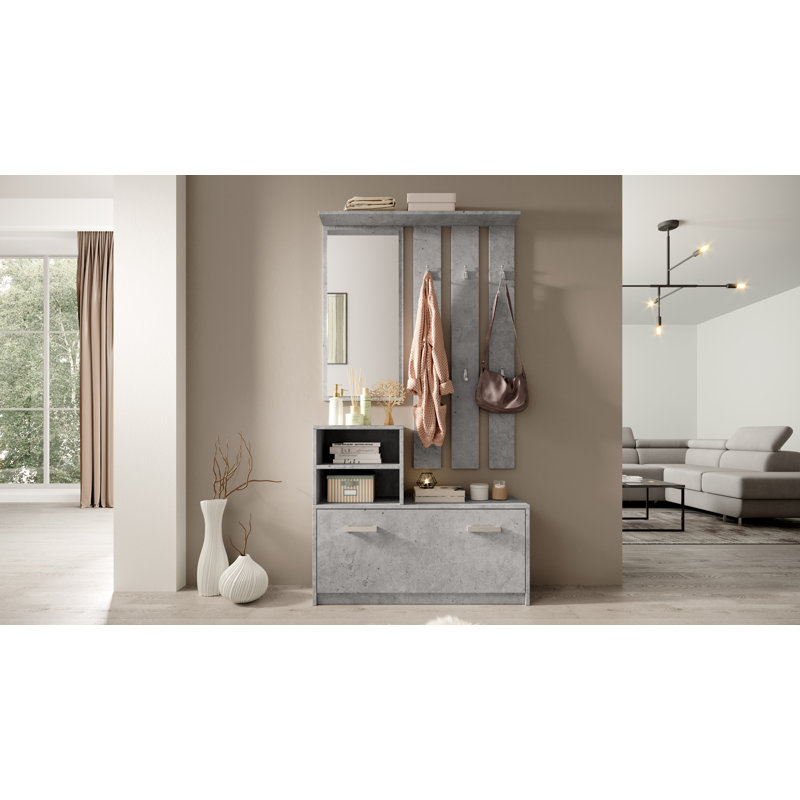 Neophytos Hall Tree with Bench and Shoe Storage