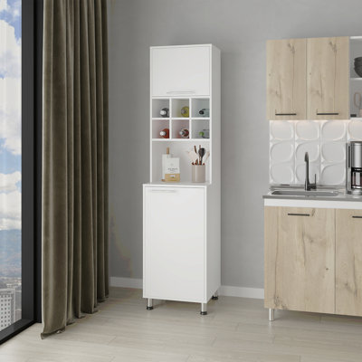 Corinth Kitchen Pantry, White