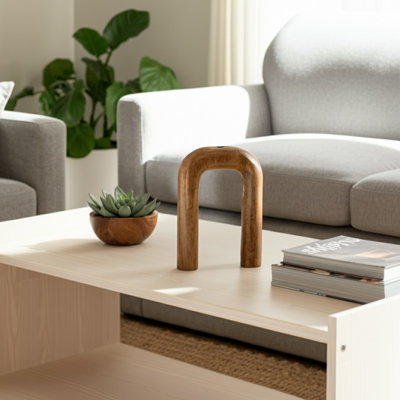 Vase en bois