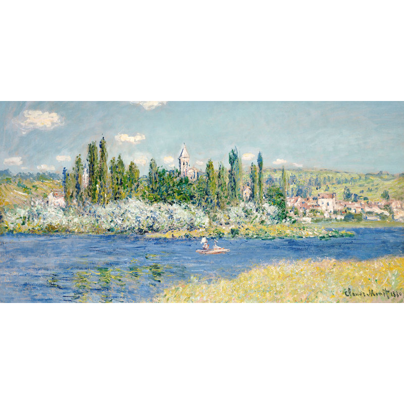 Vetheuil by Claude Monet - Wrapped Canvas Painting, 35cm H x 70cm W x 4cm D