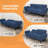 Kennidee Twin 74.41'' Upholstered Convertible Sofa-1018462026