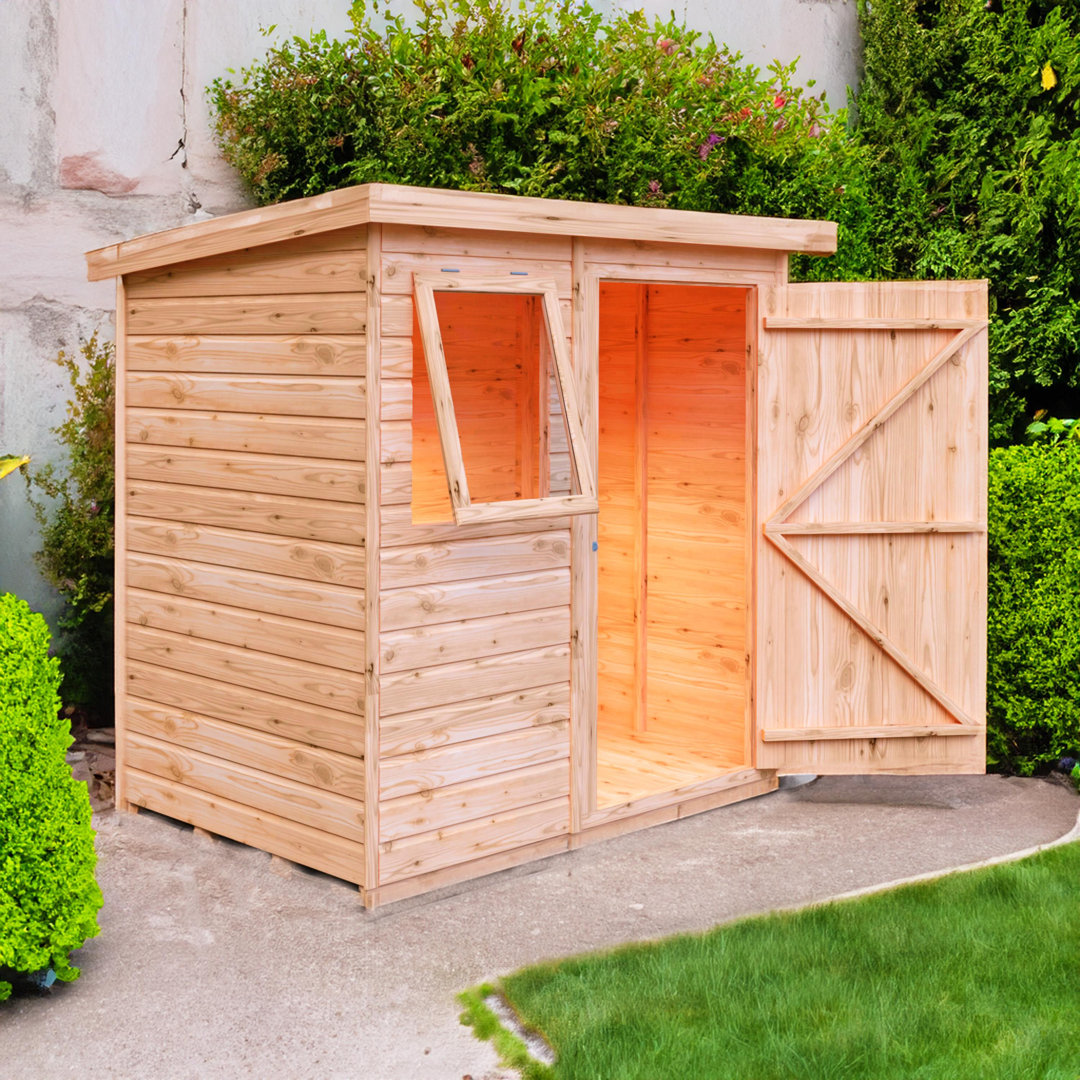 B&Q - Shiplap Pent Tongue And Groove Garden Shed Workshop Approx 6 X 4 Feet - Image 3