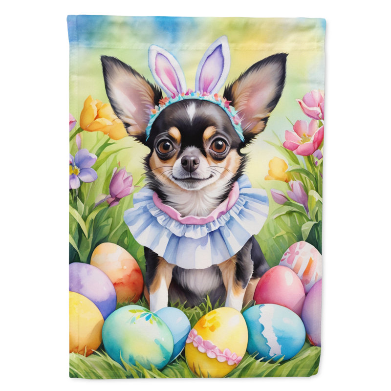 Drapeau de Pâques Pâques à œufs double face H 40 po x l 28 po Polyester