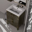 Meuble-lavabo simple en chêne brun 24 po X P 18 po D