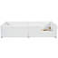 Lit plateforme tapissier avec garde-corps et station de charge-329272189