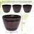 Genard 3 Pack 12 Inch Plant Pots with Drainage Holes & Saucer, Flower Pots with Tray, Set Of 3 Plastic Whiskey Barrel Planters for Indoor & Outdoor Garden Home-857373412