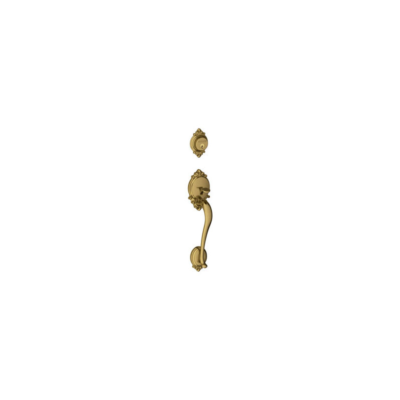 Brookshire Inactive Exterior Dummy Entry Set (Interior Portion Sold Separately), Antique Brass