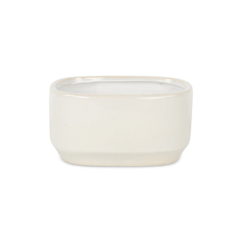 Pot en céramique Lytchett, Blanc, H 4 pi x l 7,5 po x P 5,25 po