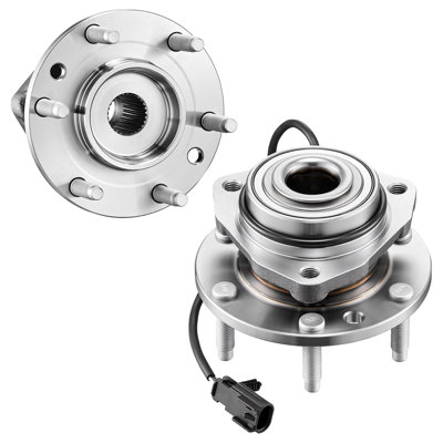 Ensemble de roulement de roue avant et moyeu adapté pour Buick Rainier de 2004 à 2007, Chevy SSR de 2002 à 2002, GMC Envoy de 2005 à 2009, Saab 9-7X, 5-7X, et ensemble de moyeu de roulement de roue avec capteur ABS
