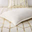 Édredon doux pour lit simple / simple TG avec motif métallique doré rayonnant