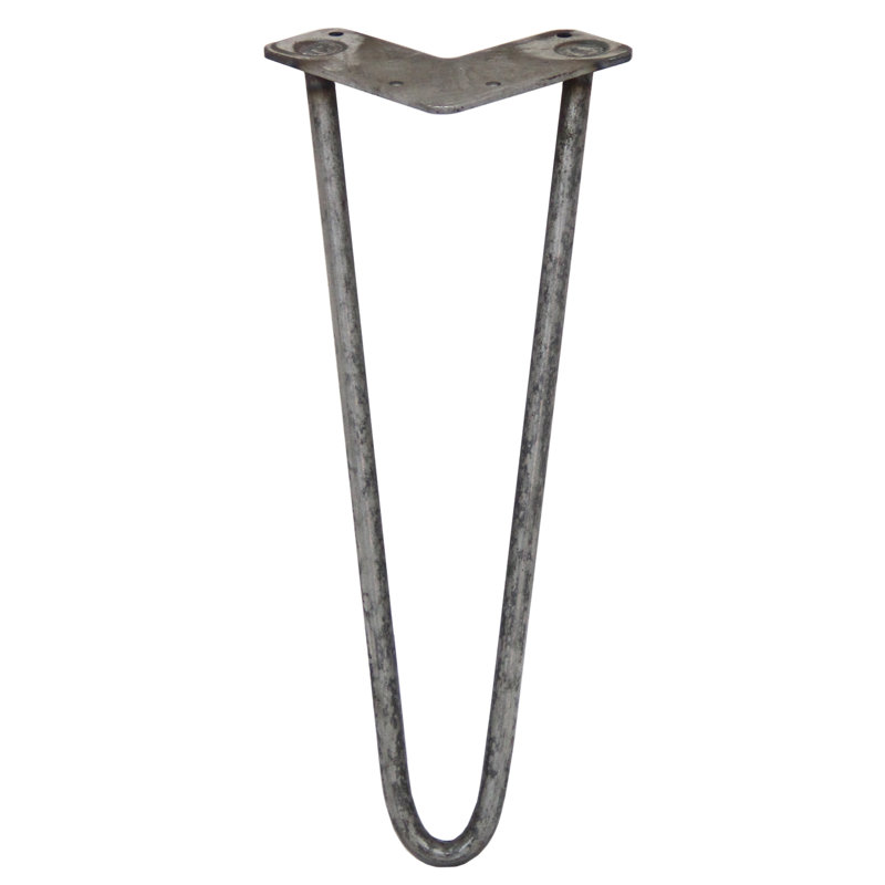 Klimek Table Leg, Silver, 35.56cm H x 11cm W x 8cm D
