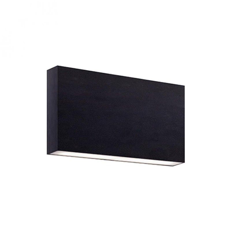 Sleek Black Cast Aluminum Dimmable LED Wall Sconce