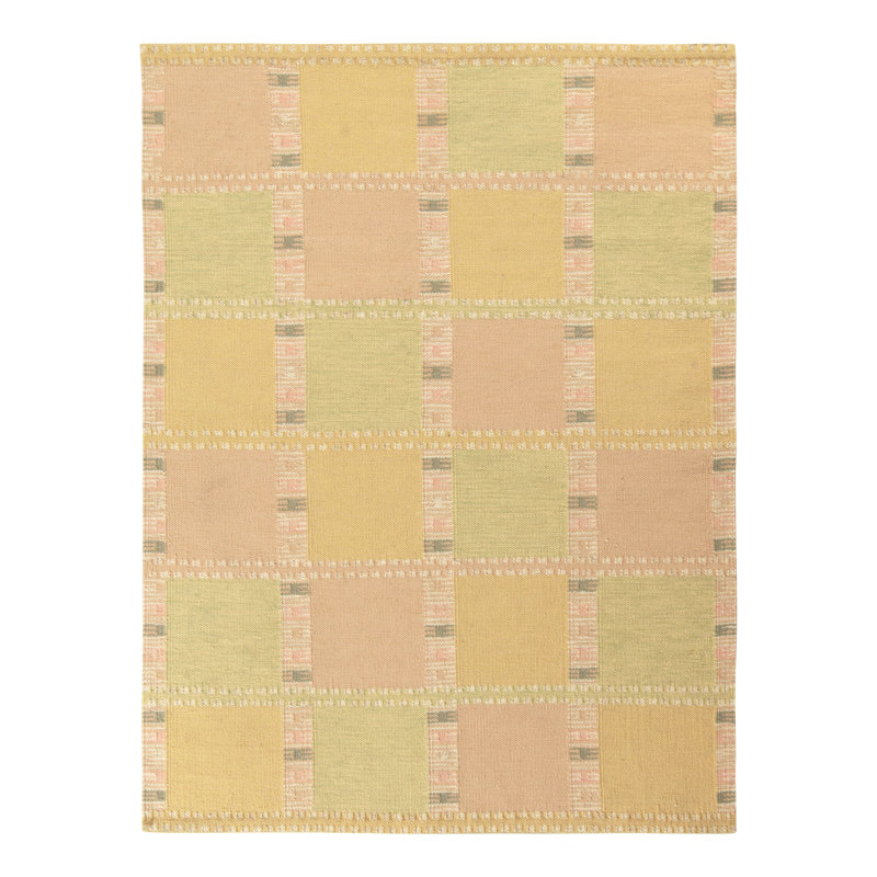 Scandinavian Wool Geometric Area Rug, Rectangle 14' x 20'