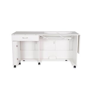 Kangaroo Sydney Sewing Cabinet with Electric Lift, Ash White