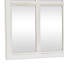 Miroir mural en bois blanc