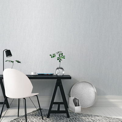Robbin 10m x 53cm Textured Metallic Finish Non-pasted Wallpaper Roll