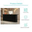 Bureau de réception moderne avec tiroir verrouillable - Bureau de réception simple pour salons, spas, boutiques et espaces de vente-129769527
