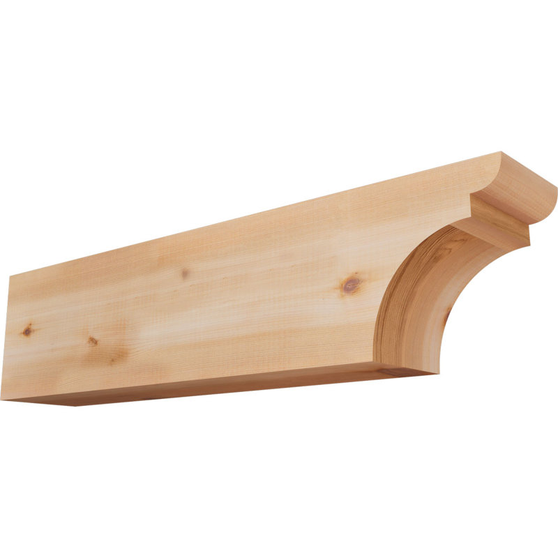 Yorktown Smooth Rafort Tail, Cèdre rouge, H 8 po x l 32 po x P 5,5 po