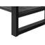 Table basse, accent, cocktail, rectangulaire, salon, L 48 po, stratifié noir, métal noir, contemporain, moderne