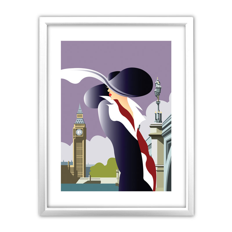Dave Thompson - Single Picture Frame Print, White