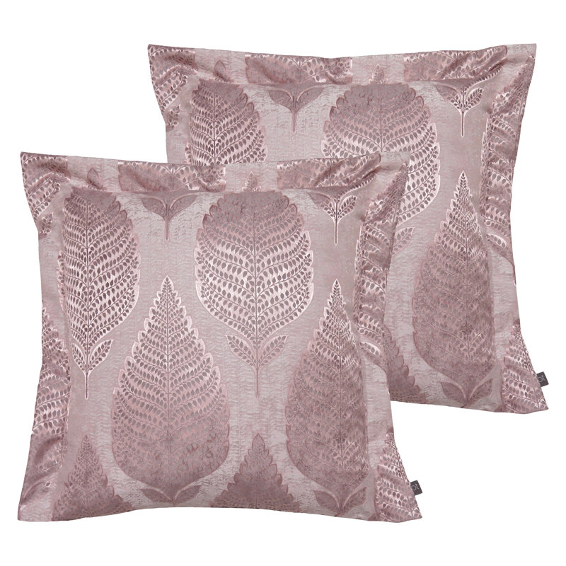 Floral Square Cushion, Polyester/Polyfill, Shell