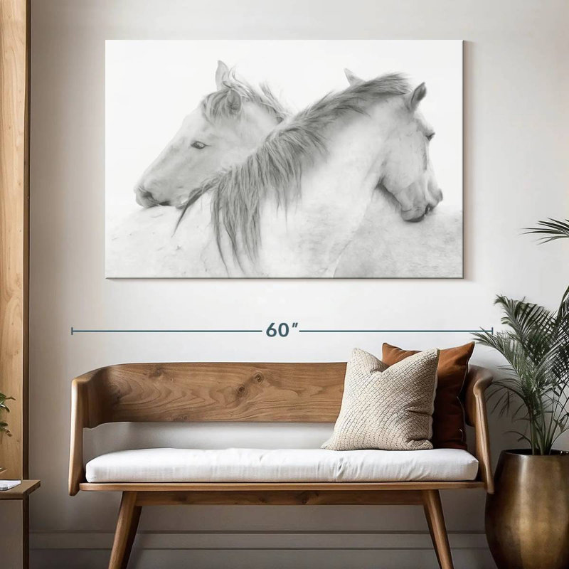 Brampt Stas Horses, 34" H x 51" W