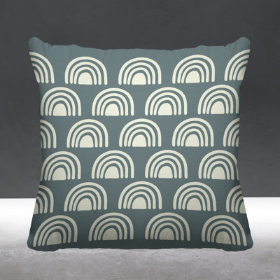 Abstract Outdoor Reversible Throw Pillow