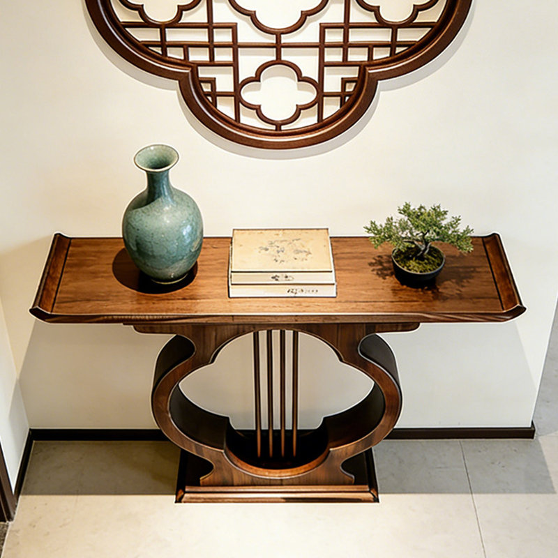 Nouvelle console en bois massif de style chinois, H 35,4 po x l 55 po x P 15,7 po