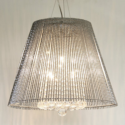 Geometric Pendant with Crystal Accents