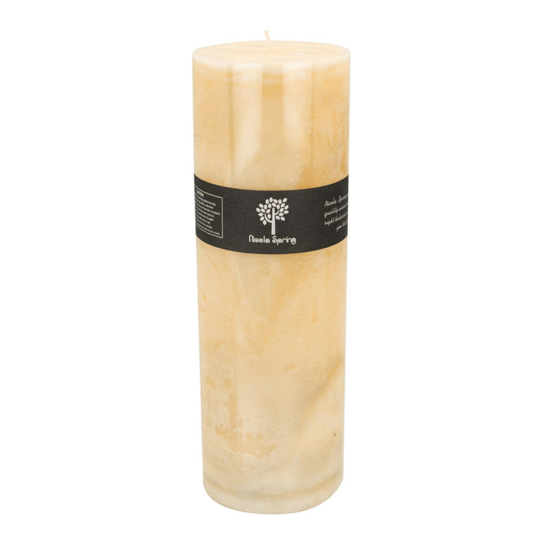 Vanilla Scented Pillar Candle, 30cm H x 9.5cm W x 9.5cm D