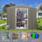 8x10ft Outdoor Metal Shed, Gray - Galvanized Frame, Weather- Panels, Easy Build Process With Anchor And Hook Shelf Lock Gloves Sliding Door Padlock Punched Vents Iron Vents, Access-117994301