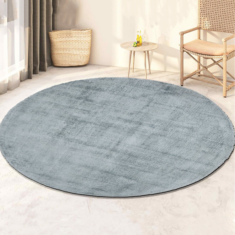 Aodh Round 115 cm x 115 cm Hand Woven Area Rug