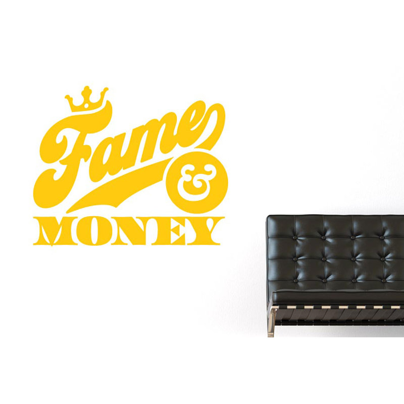 Wall Decal, Dark Yellow, Large