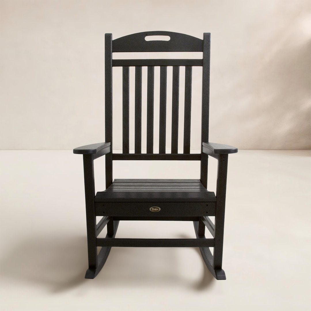 POLYWOOD Yacht Club Rocking Chair Trex Outdoor Frame 
