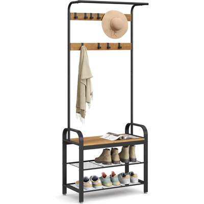 Metal Freestanding 9 - Hook Coat Rack