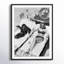 Woman Sunbathing With Chimpanzee Print by Getty Images-508911523-508911524