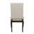 Dark Oak Finish Wooden Dining Chairs Set of 2