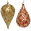 Snowflake Teardrop Ornament, 6.5 Inches