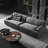 Gray 100% Polyester Modular Sofa cushion couch