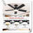 Museau Ceiling Fan with LED Lights-1680007390