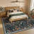 Washable Farmhouse Floral Area Rug with Non-Slip for Bedroom Nursery Living Room Decor-Black-1712371959-1713935749