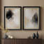 «Moody Ink Cloud Abstract Neutral Atmosphere», ensemble de 2 reproductions d'art encadrées sur papier de qualité supérieure 26 po x 36 po-534365873