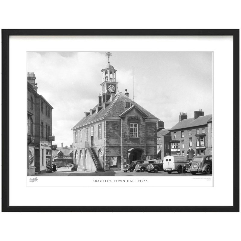Brackley, Town Hall C1955 by Francis Frith - Single Picture Frame Print, 45cm H x 60cm W x 2.3cm D