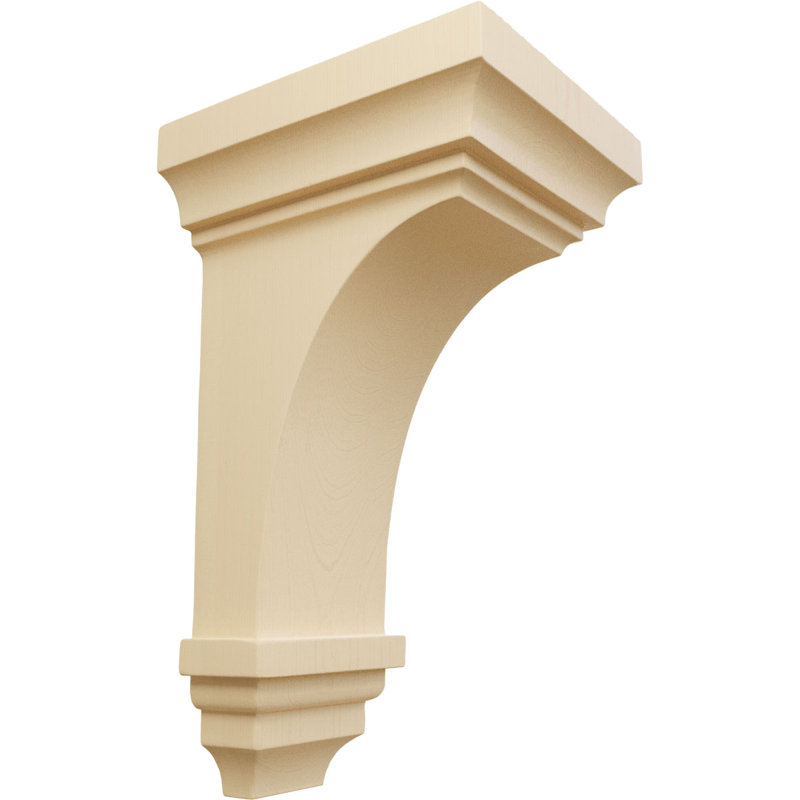 Corbeau Jefferson H 6 po x l 3 1/2 po x P 3 3/4 po, Brun clair, H 10 po x l 5 po x P 5,75 po