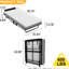 Structure de lit simple pliante en métal minimaliste avec matelas en mousse de 4 po, 4 roulettes pour le rangement mobile, bon appartement et mobilité pour les invités, peu encombrante
